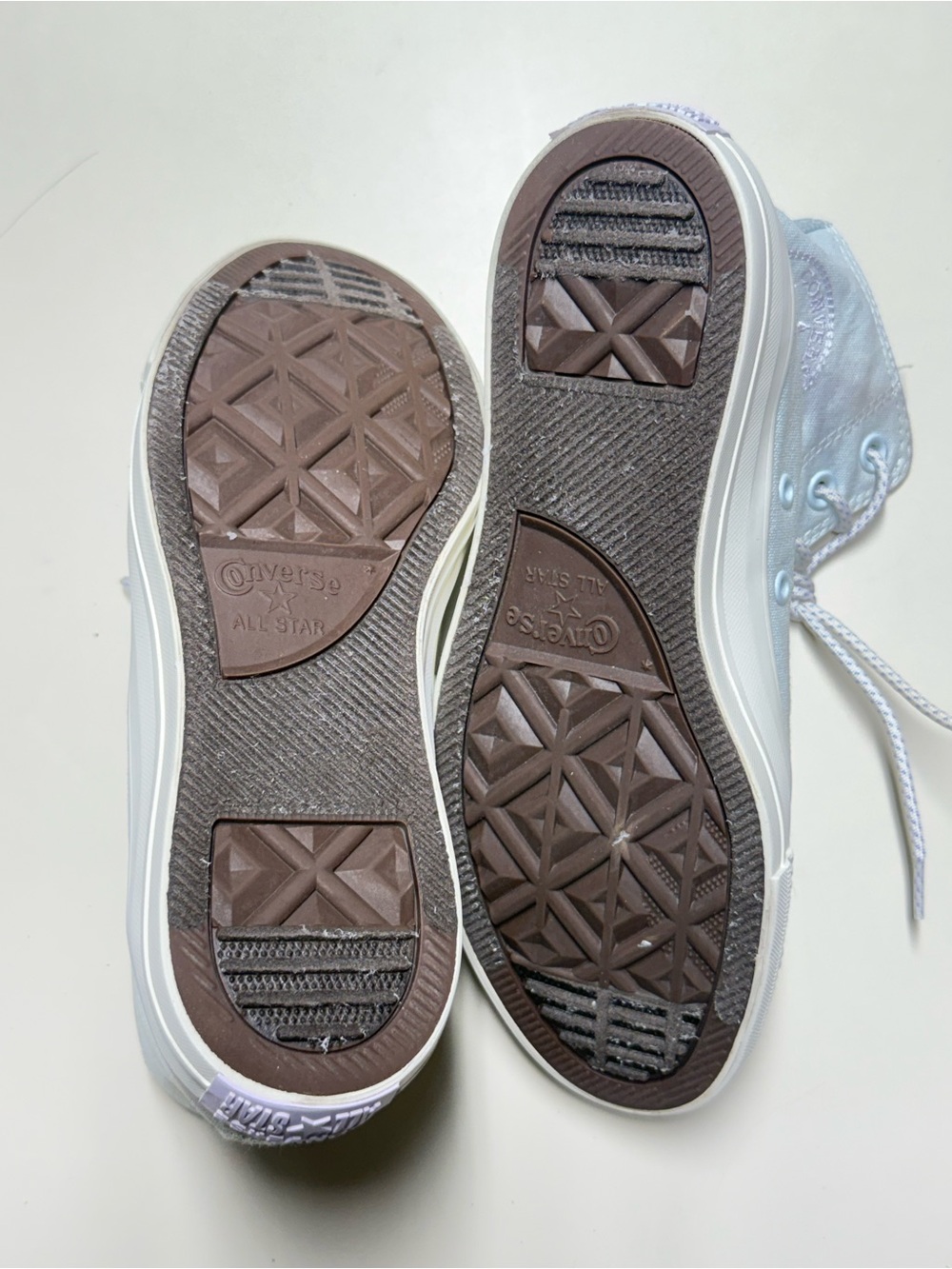 Converse High Top Sneakers - Pale Blue & White - Picture 3 of 10